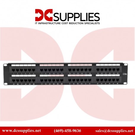 Black Box JPM5E48A CAT5e Patch Panel 48-Port 2U Unshielded (JPM5E48A)