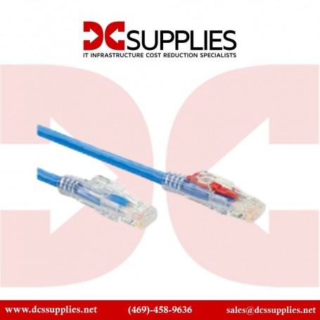 Black Box C6PC70-BL-01 GigaTrue 3 CAT6 Patch Network Cable 1 ft Blue (C6PC70-BL-01)