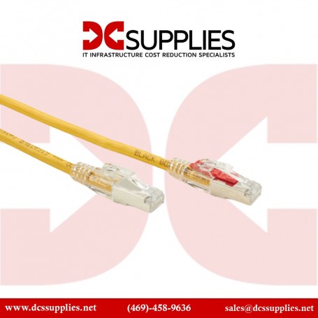 Black Box C6PC70-YL-15 CAT6 Patch Cable 15 ft Yellow (C6PC70-YL-15)
