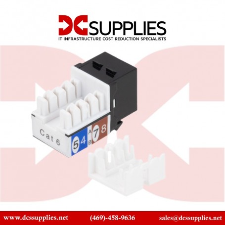 Black Box CAT6J-BK-25PAK CAT6 Keystone Jack Black 25 Pack (CAT6J-BK-25PAK)