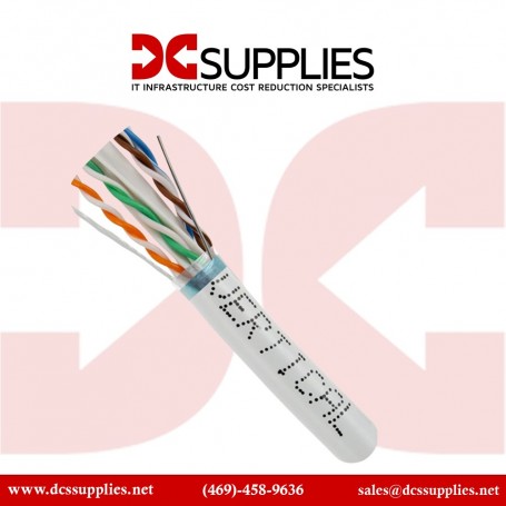 Black Box C6ABC51-WH-1000 CAT6 Bulk Cable 1000ft White (C6ABC51-WH-1000)