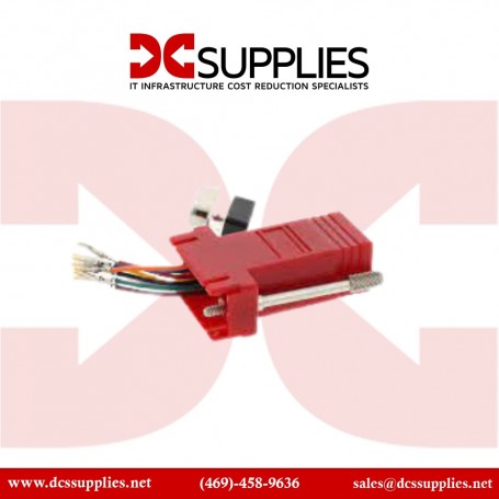 Black Box FA4509F-RD DB9 Modular Adapter (Unassembled) Red (FA4509F-RD)
