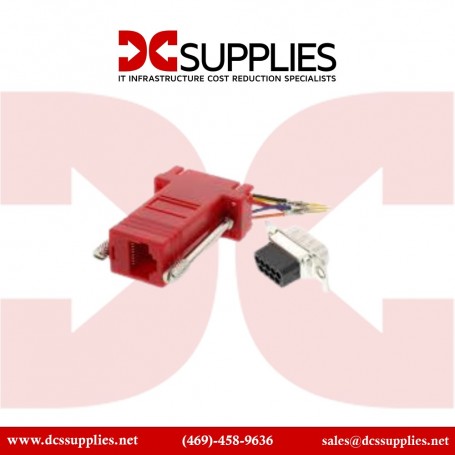 Black Box FA4509F-RD DB9 Modular Adapter (Unassembled) Red (FA4509F-RD)