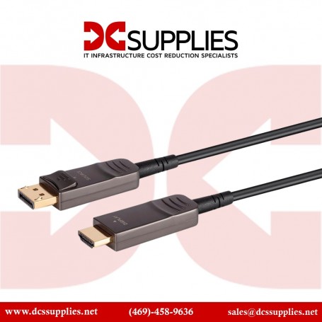 Monoprice 39034  SlimRun AV - Active Optical Cable - DisplayPort to HDTV - 100 ft - HDR - 4K60Hz (39034)