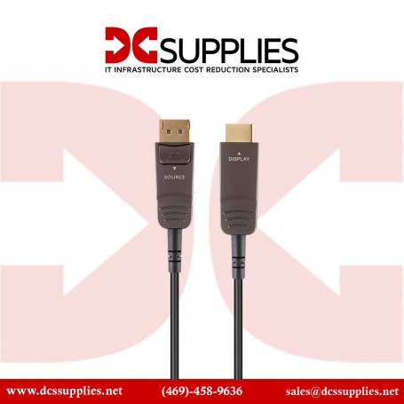 Monoprice 39034  SlimRun AV - Active Optical Cable - DisplayPort to HDTV - 100 ft - HDR - 4K60Hz (39034)