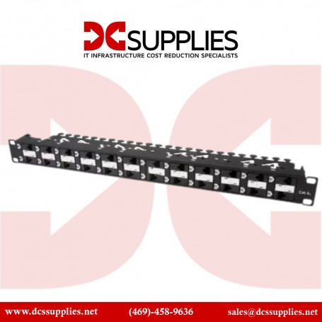 Black Box C6AMP70-24 Gigatrue CAT6A 24 Port Panel BL (C6AMP70-24)