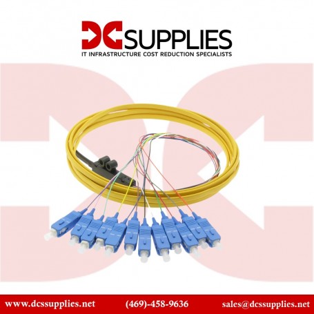 Black Box FOPT50S1-SC-12YL-3 3M OS1 Single-Mode Fiber Optic Pigtail 12-Strand SC Yellow (FOPT50S1-SC-12YL-3)