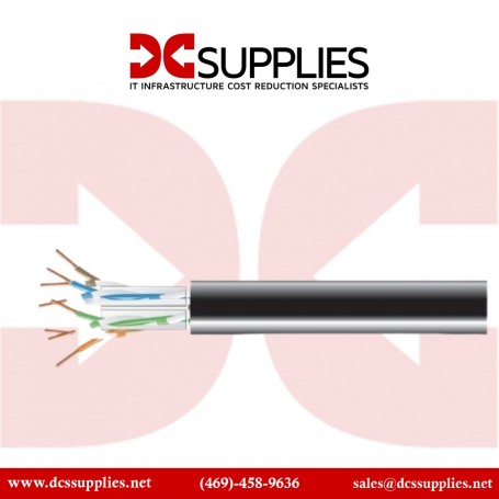 Black Box EVNSL0508A-1000 CAT5e bulk cable - 1000 ft - black (EVNSL0508A-1000)