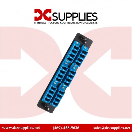 Black Box JPM451C Standard Adapter Panel, 3 Duplex SC Pairs, Blue (JPM451C)