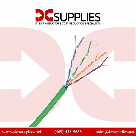 Black Box EVNSL0517A-1000 CAT 5E BULK Cable 350 MHZ, SHLD, PLENUM-GRE (EVNSL0517A-1000)