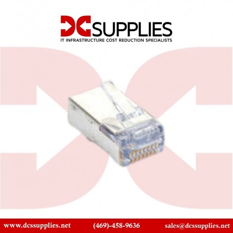 Black Box C6EZSP-50PAK Shielded CAT6 EZ-RJ45 Modular Plugs, 50-Pack (C6EZSP-50PAK)
