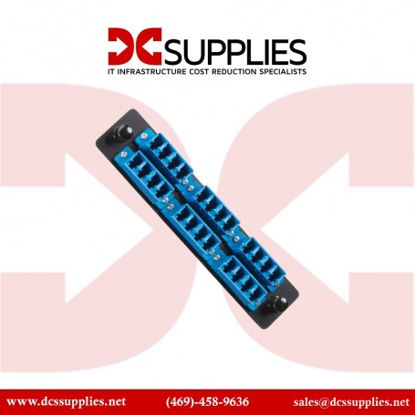 Black Box JPM450B Fiber Adapter Panel, Low Density, Pack of 5 pcs (JPM450B)