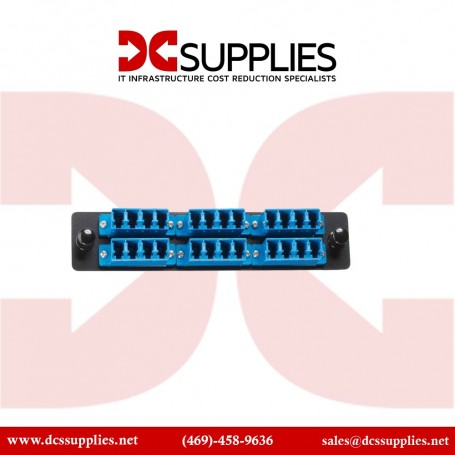 Black Box JPM450B Fiber Adapter Panel, Low Density, Pack of 5 pcs (JPM450B)