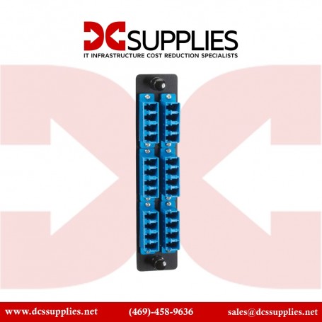 Black Box JPM450B Fiber Adapter Panel, Low Density, Pack of 5 pcs (JPM450B)