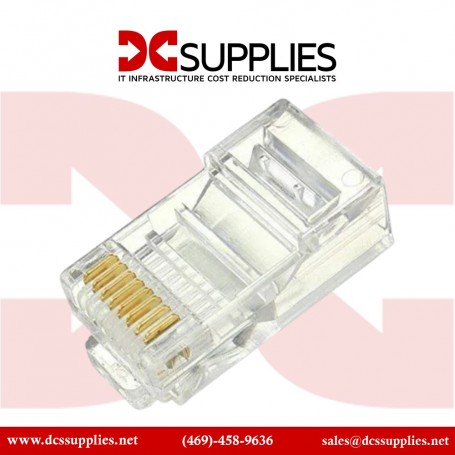Black Box FMTP6AS-CL-100PAK CAT6A Modular RJ-45 Plugs with Boots, Solid/Stranded STP, 100-pack (FMTP6AS-CL-100PAK)