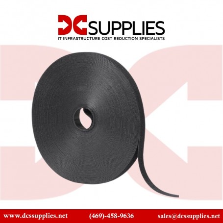 Black Box FT9550A Hook & Loop Bundle Wrap, 5/8" Wide, 75 ft - Black (FT9550A)