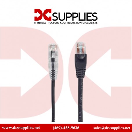 Black Box CAT6PC-001-BK-10PAK 10-Pack 1ft CAT6 Patch Cables (Black) (CAT6PC-001-BK-10PAK)