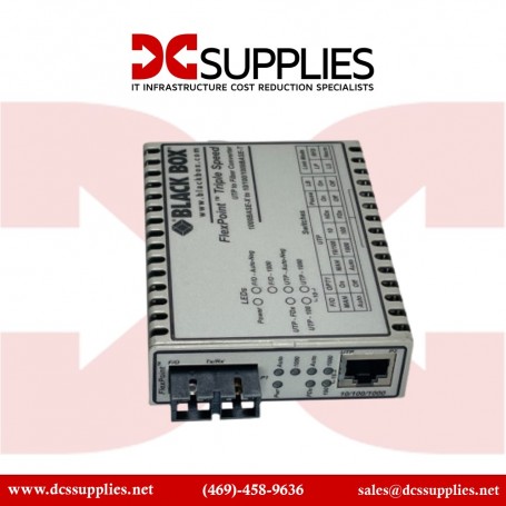 Black Box LMC1012A Gigabit Ethernet to Multimode Fiber Media Converter (LMC1012A)