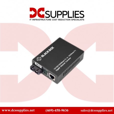 Black Box LMC4002A Gigabit Ethernet Media Converter, Multimode (LMC4002A)