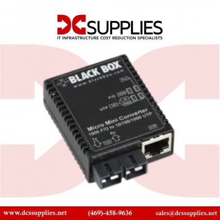 Black Box LMC4002A Gigabit Ethernet Media Converter, Multimode (LMC4002A)