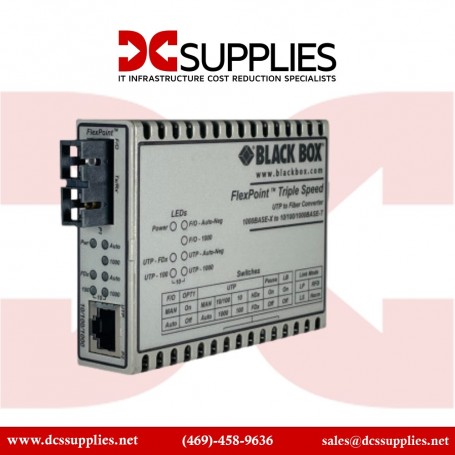 Black Box LMC100A-SC-R3 Fast Ethernet to Fiber Media Converter (LMC100A-SC-R3)