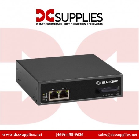 Black Box LES1604A-R-R2 Console Server, 4-Port with Worldwide Cellular Modem (LES1604A-R-R2)