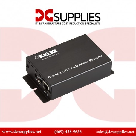Black Box AC155A-R3 Compact CAT5 Audio/Video Receiver (AC155A-R3)