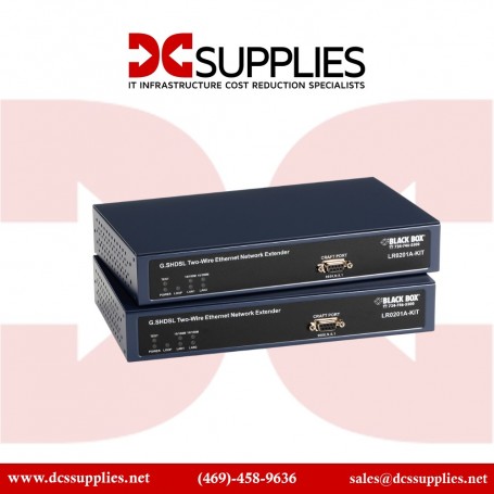 Black Box LR0201A-KIT 2-Port Managed Ethernet Extender Kit (LR0201A-KIT)