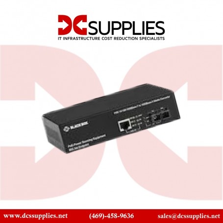 Black Box LPS500A-MM-SC-R2 10/100/1000BT PoE Media Converter MMSC (LPS500A-MM-SC-R2)