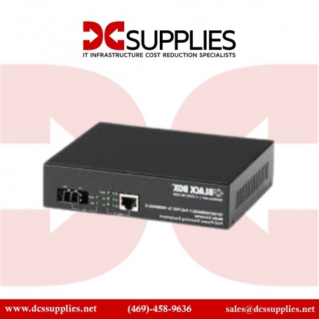 Black Box LPS500A-SM-10K-LC-R3 PoE Media Converter (LPS500A-SM-10K-LC-R3)