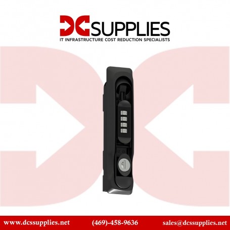 VERTIV VRA7001 VR Rack Accessory Security Handle, Black Steel Rack Handle (VRA7001)
