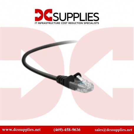 Belkin A3L791-06-BLK-S CAT 5e RJ45 Patch Cable Black 6ft Snagless (A3L791-06-BLK-S)