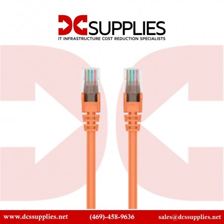 Belkin A3L791-25-ORG CAT 5e RJ45 Patch Cable 25-Ft Orange (A3L791-25-ORG)