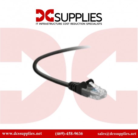 Belkin A3L791-07-BLK CAT 5e RJ45 Patch Cable 7-Ft Black (A3L791-07-BLK)
