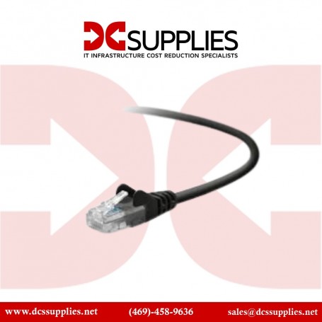 Belkin A3L791-07-BLK CAT 5e RJ45 Patch Cable 7-Ft Black (A3L791-07-BLK)
