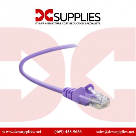 Belkin A3L791-25-PUR-S CAT 5e RJ45 Patch Cable 25-Ft Purple Snagless (A3L791-25-PUR-S)