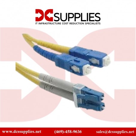 Belkin F2F802L7-15M Singlemode Duplex 8.3/125 Fiber Optic Patch Cable (49 Feet, SC/LC) (F2F802L7-15M)