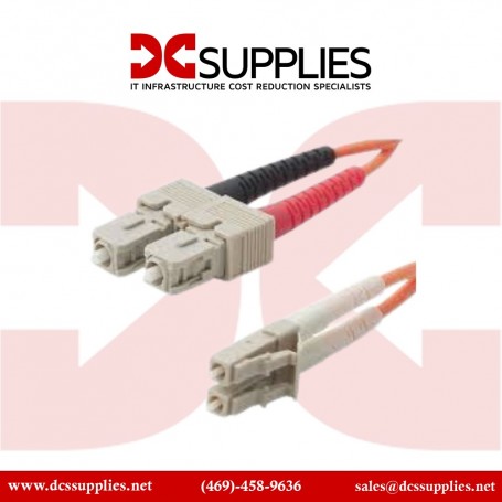 Belkin F2F202L7-10M SC-LC Multimode Duplex Fiber Patch Cable (F2F202L7-10M)