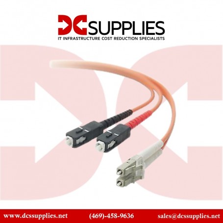 Belkin F2F202L0-02M 2-Meter Multimode Duplex ST-LC Fiber Patch Cable (F2F202L0-02M)