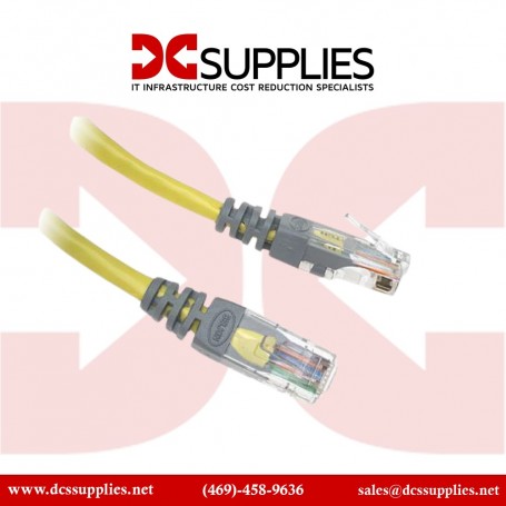 Belkin A3X126-03-YLW-M RJ45 CAT 5e UTP Crossover Cable 3-Ft Yellow Molded Connector (A3X126-03-YLW-M)