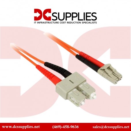 Belkin F2F202L7-05M Multimode Duplex 62.5/125 Fiber Optic Patch Cable (5 Meters, SC/LC) (F2F202L7-05M)
