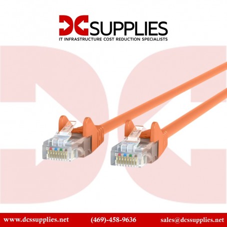 Belkin A3L791-05-ORG CAT 5e RJ45 Patch Cable 5-Ft Orange Standard (A3L791-05-ORG)