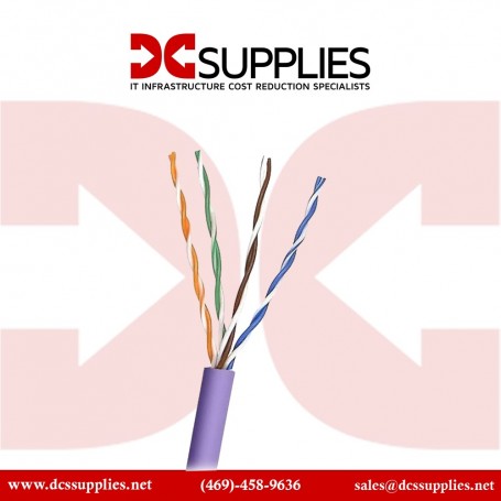 Belkin A7J304-1000-PUR CAT 5e Bulk Patch Cable 1000-Ft Purple Stranded (A7J304-1000-PUR)