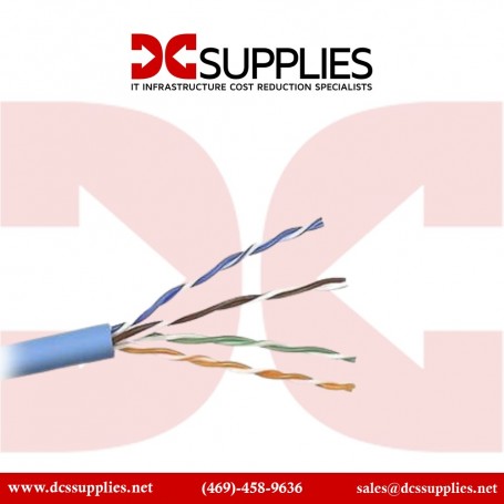 Belkin A7L604-1000-BLU RJ45 FastCAT 5e Horizontal Solid Bulk Cable 1000-Ft Blue (A7L604-1000-BLU)