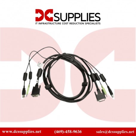 VERTIV CBL0147 KVM Cable, USB Keyboard and Mouse, DVI-D and Audio Cable, 10 ft (CBL0147)