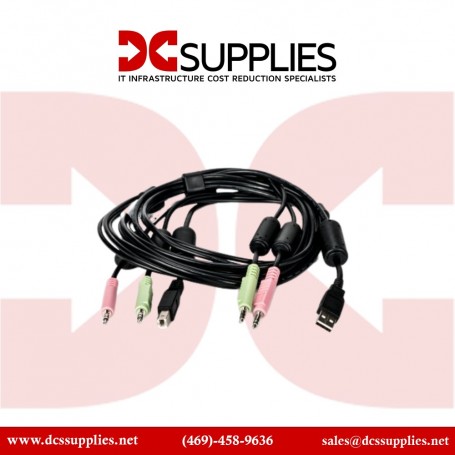 Vertiv CBL0121 10FT Cable Assembly 2-DVI-I/1-USB/2-Audio (CBL0121)