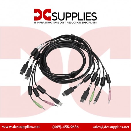 Vertiv CBL0121 10FT Cable Assembly 2-DVI-I/1-USB/2-Audio (CBL0121)