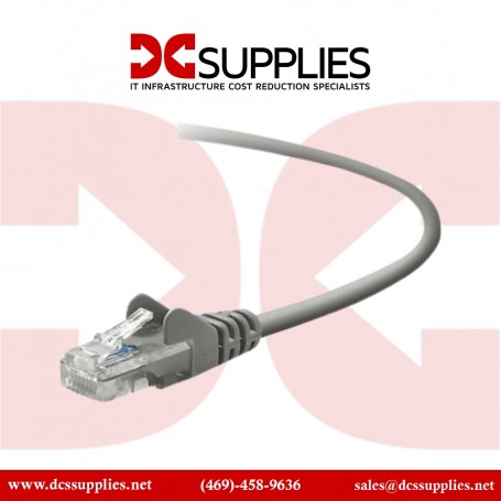 Belkin A3L791-01-S RJ45 CAT 5e Patch Cable 1-Ft Gray Snagless (A3L791-01-S)