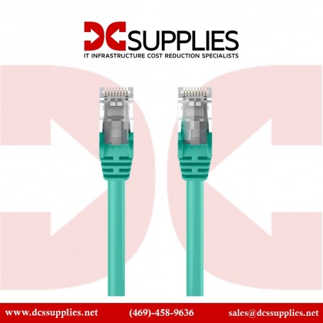 Belkin A3L980-15-GRN CAT6 Snagless Patch Cable RJ45M/RJ45M 15ft Green (A3L980-15-GRN)