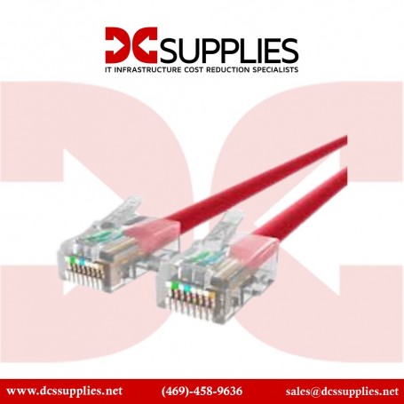 Belkin A3L791-02-RED-S CAT5e RJ45 Snagless Molded Patch Cable 2-Ft - Red (A3L791-02-RED-S)